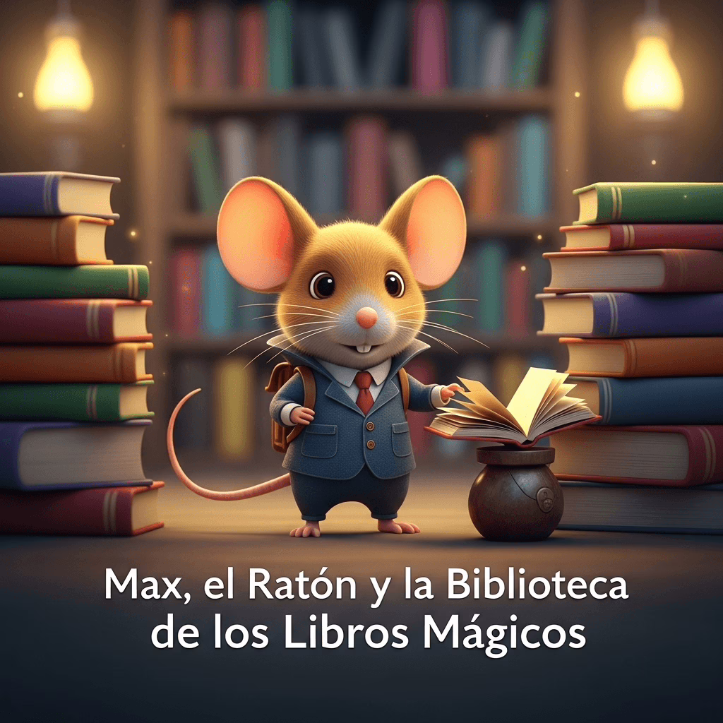 Max, el Ratón y la Biblioteca de los Libros Mágicos