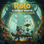 Rolo, el Mapache Inventor y la Aldea de los Árboles Gigantes