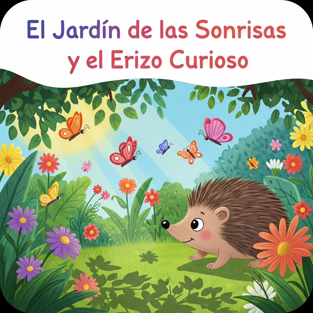 El Jardín de las Sonrisas y el Erizo Curioso
