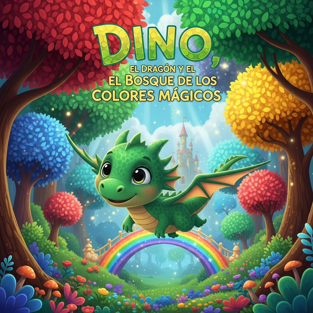 Dino, el Dragón y el Bosque de los Colores Mágicos