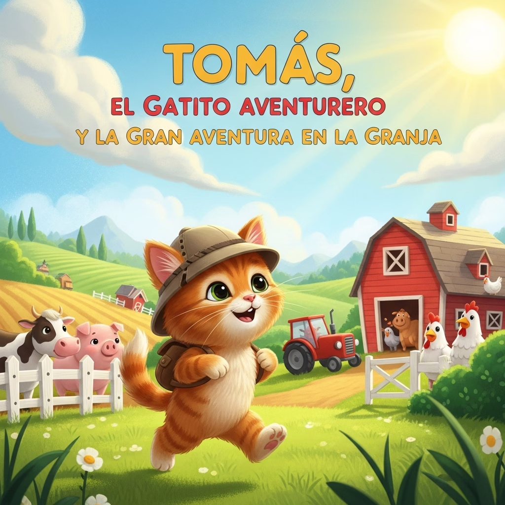 Tomás, el Gatito Aventurero y la Gran Aventura en la Granja