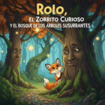 Rolo, el Zorrito Curioso y el Bosque de los Árboles Susurrantes